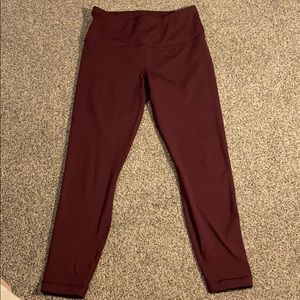 90 Degree by Reflex Burgundy Leggings